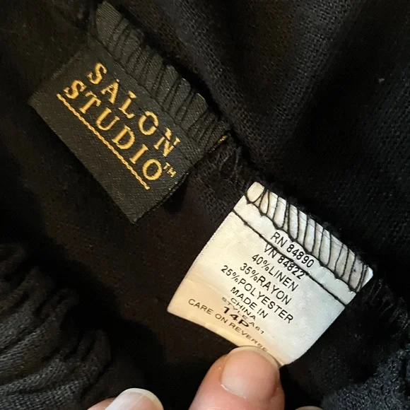 Salon Studio Linen Blend Slacks - Picture 5 of 6